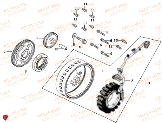 ALTERNATEUR VOGE VOGE 500 R Euro5