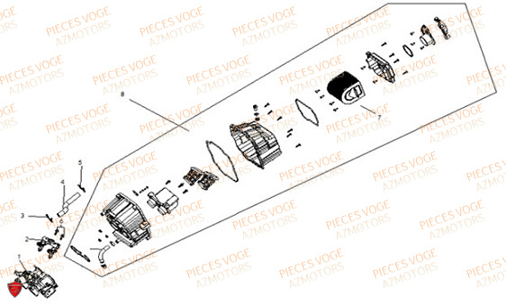 Boite A Air VOGE Pieces VOGE 500 R Euro 5