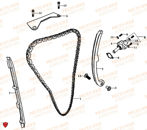 DISTRIBUTION VOGE VOGE 500 R Euro5