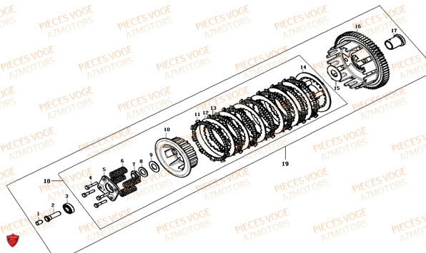 EMBRAYAGE VOGE VOGE 500 R Euro5