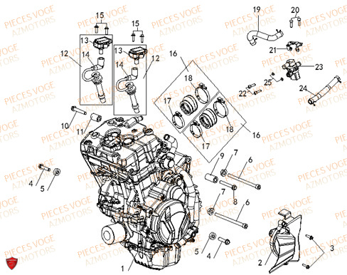 Moteur VOGE Pieces VOGE 500 R Euro 5