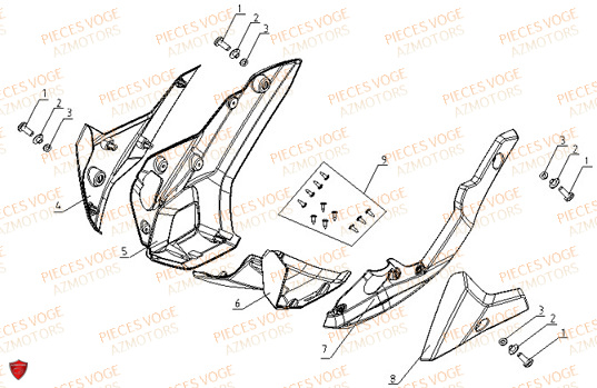 Sabot VOGE Pieces VOGE 500 R Euro 5