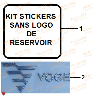 Stickers VOGE Pieces VOGE 500 R Euro 5