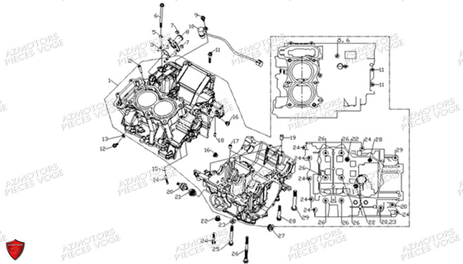 CARTERS MOTEUR VOGE VOGE 525 ACX E5