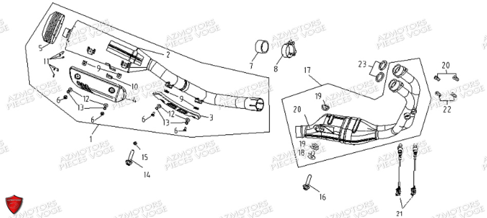 ECHAPPEMENT VOGE VOGE 525 ACX E5