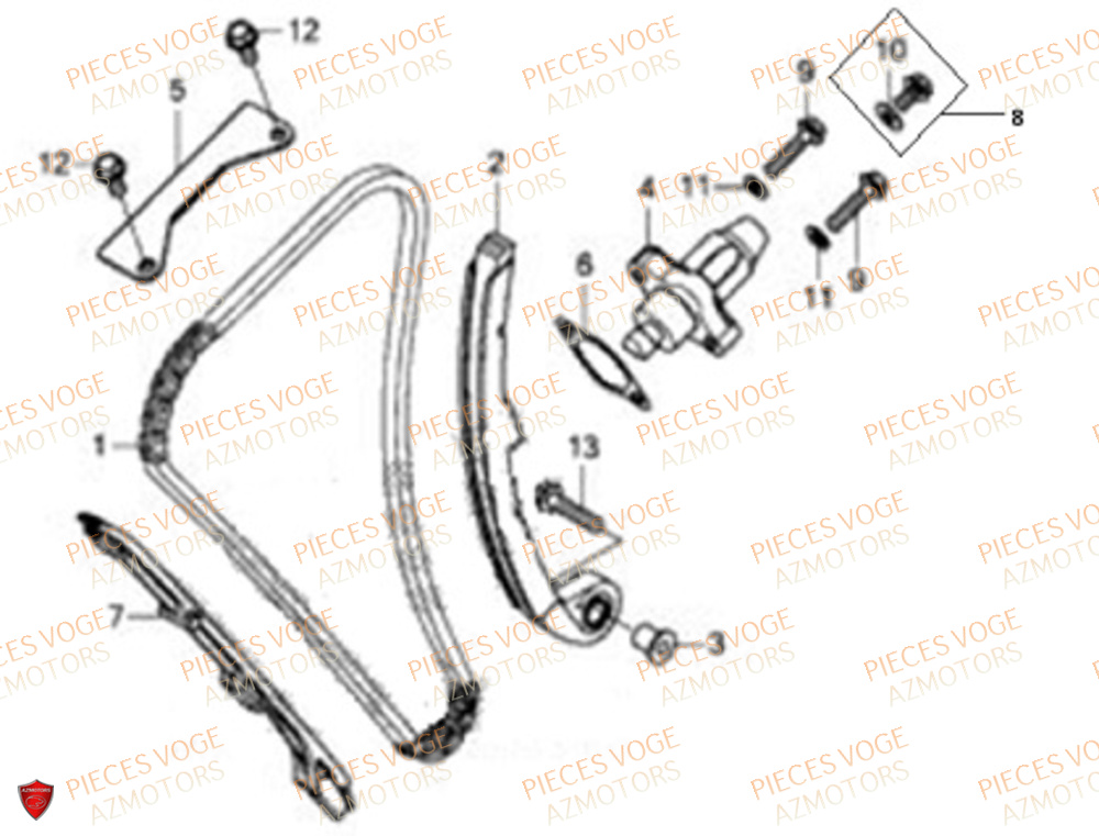 Distribution VOGE Pieces VOGE 525 DSX 2023 Euro5