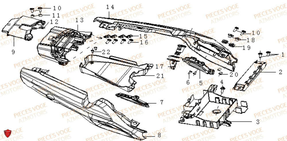 FEU ET AILE ARRIERE VOGE VOGE 525 DSX E5