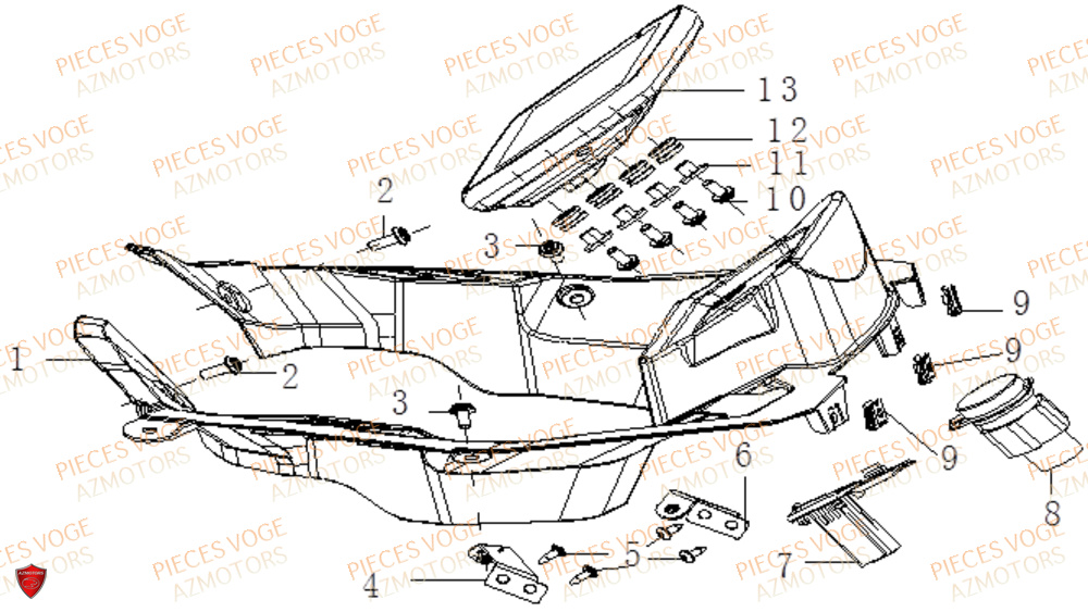 Tableau De Bord VOGE Pieces VOGE 525 DSX 2023 Euro5