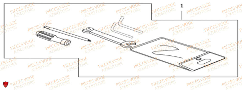 TROUSSE A OUTILS VOGE VOGE 525 DSX E5