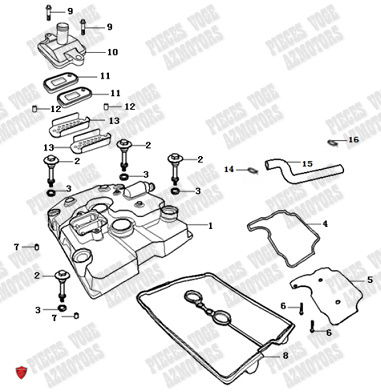 Couvre Culasse VOGE Pieces VOGE 525R EURO 5