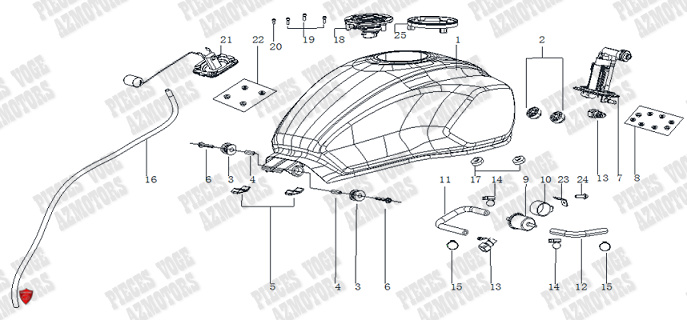 Reservoir De Carburant VOGE Pieces VOGE 525R EURO 5