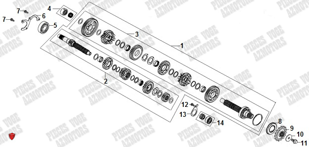 Transmission VOGE Pieces VOGE 525R EURO 5