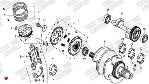 VILEBREQUIN PISTON VOGE VOGE 525 R E5