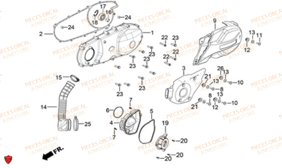 COUVRE CARTER ORCAL VOREI 125