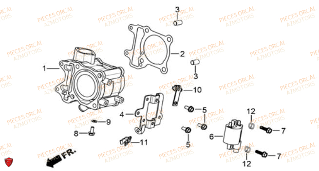 CYLINDRE ORCAL VOREI 125