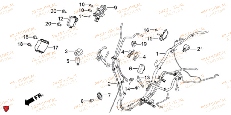 Equipement Electrique ORCAL Pièces ORCAL VOREI 125 Euro5 (2023)