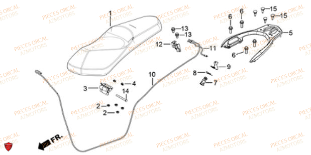 Selle ORCAL Pièces ORCAL VOREI 125 Euro5 (2023)