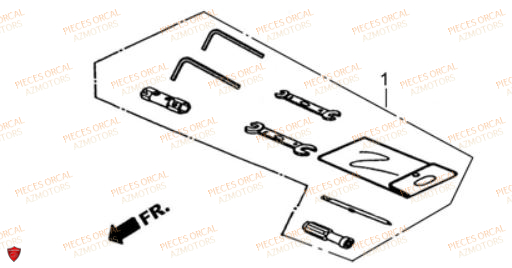 TROUSSE A OUTILS ORCAL VOREI 125