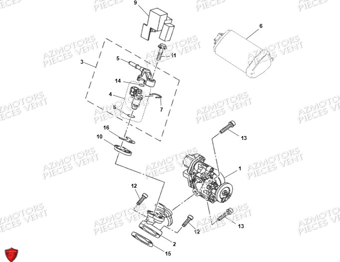 Admission VENT Pièces VENT X-RUDE 125 4T 2024