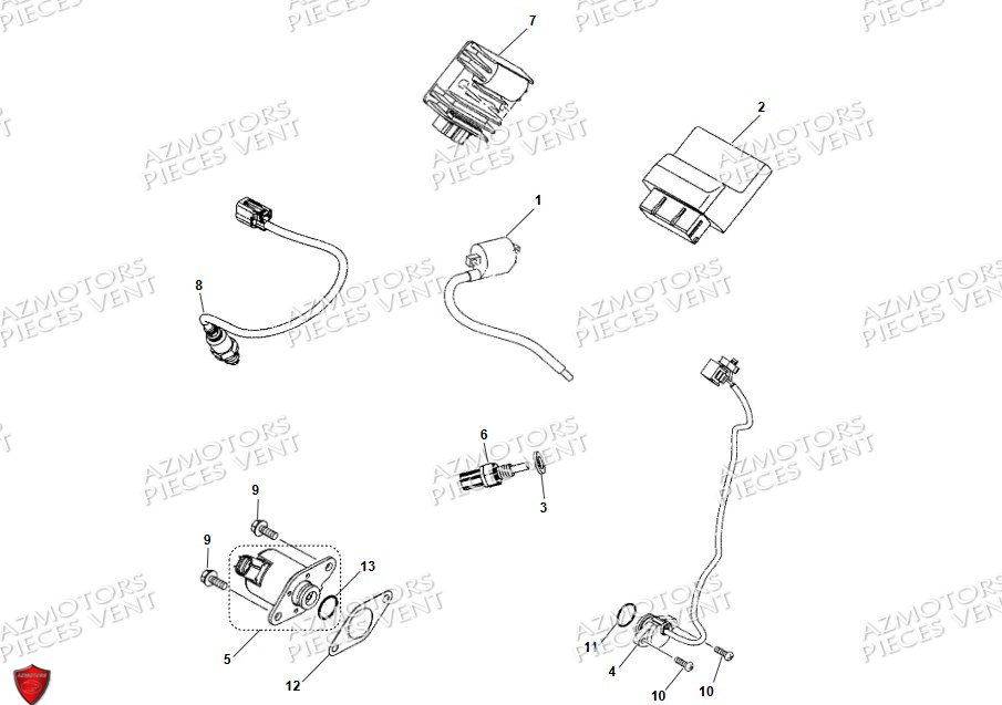 Composants Electrique VENT Pièces VENT X-RUDE 125 4T 2024