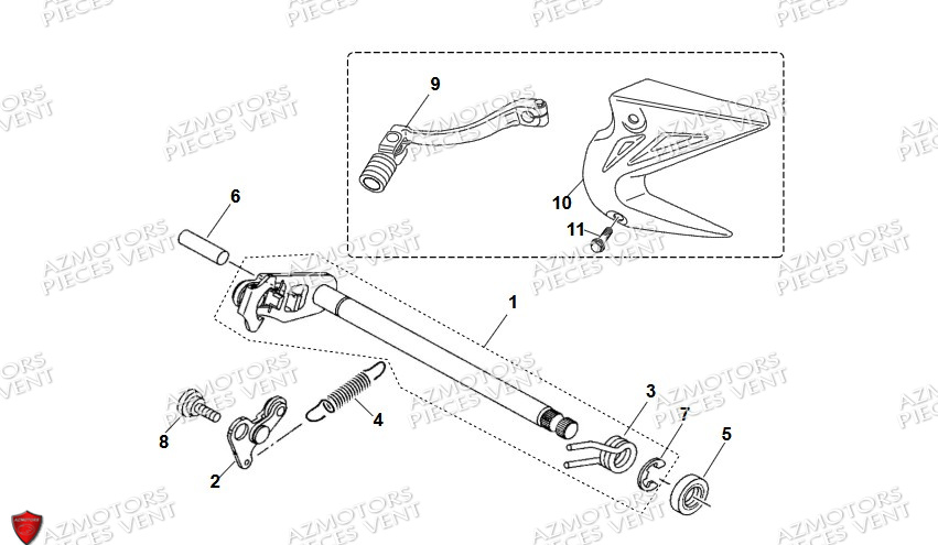 Selecteur De Vitesses VENT Pièces VENT X-RUDE 125 4T 2024