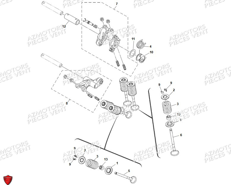 Soupapes VENT Pièces VENT X-RUDE 125 4T 2024