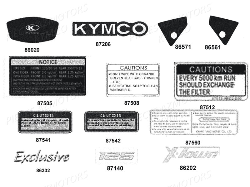 DECORS KYMCO X TOWN 125I EXCLUSIV