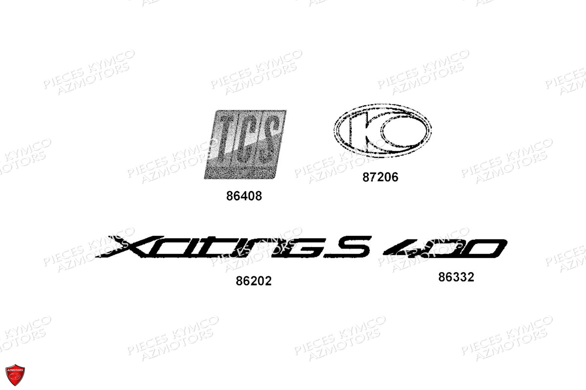 DECORS KYMCO XCITING S400 TCS E5