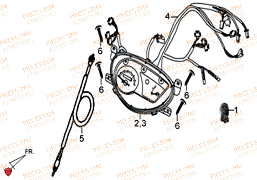 COMPTEUR SYM XPRO 50 2019