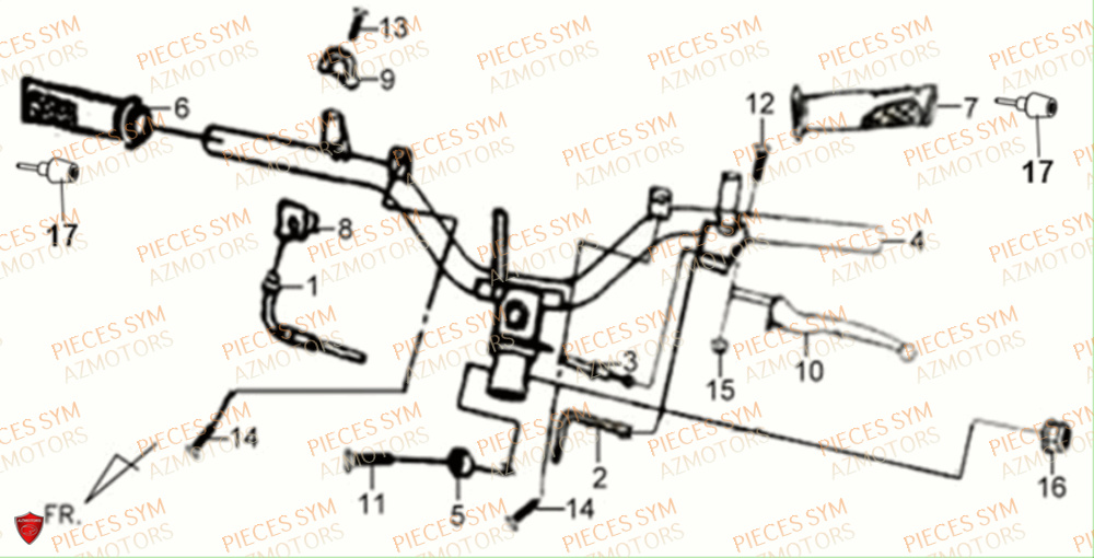 GUIDON SYM XPRO 50 2019