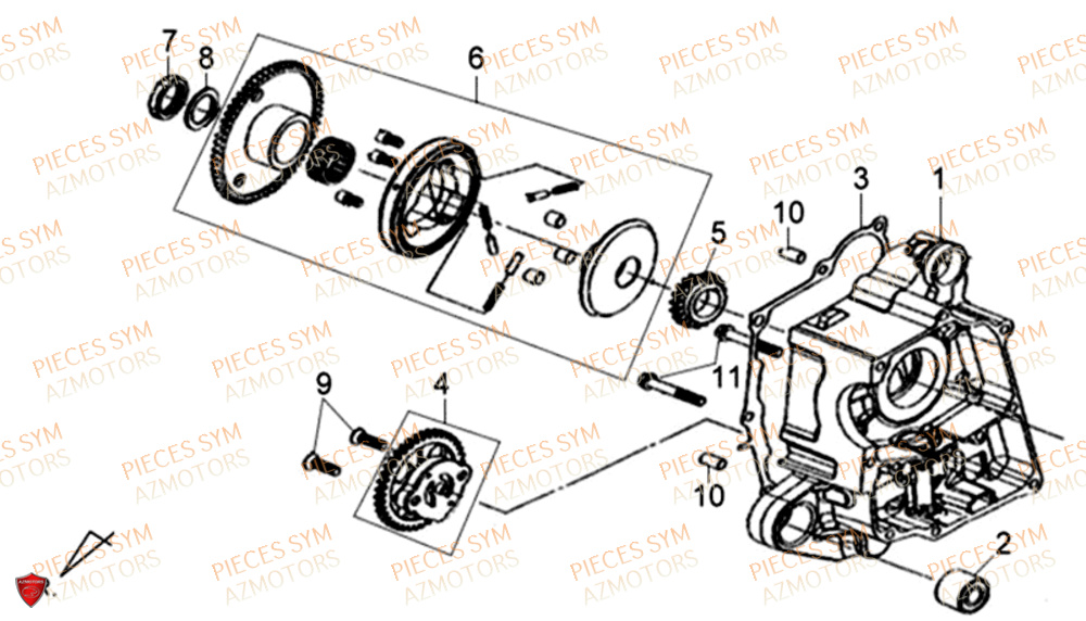 Pompe A Huile SYM Pièces XPRO 50 E4 - AE05W9-EU (2019-2020)