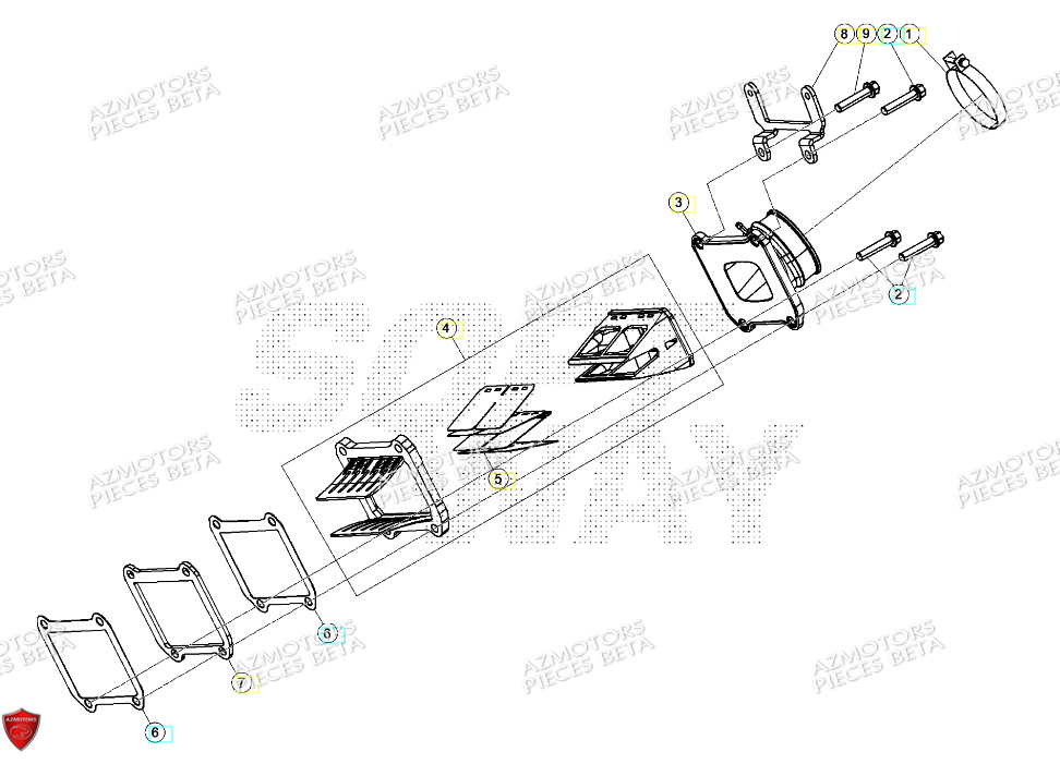 Boite A Clapets BETA Pieces BETA ENDURO XTRAINER 250 2T - (2024)