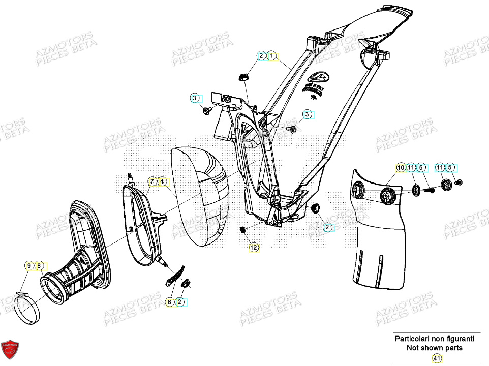 Filtre A Air BETA Pieces BETA ENDURO XTRAINER 250 2T - (2024)