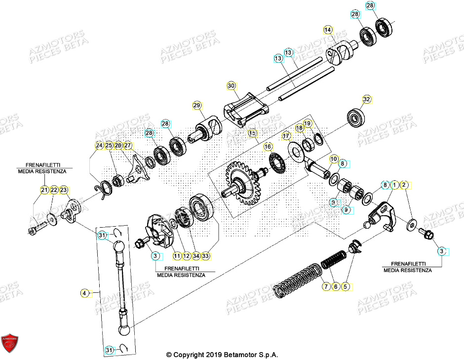 Refroidissement BETA Pieces BETA ENDURO XTRAINER 250 2T - (2024)