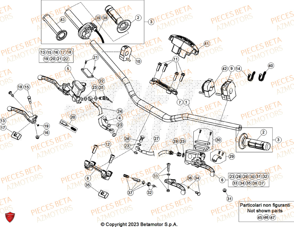 GUIDON pour XTRAINER 250 2T 25