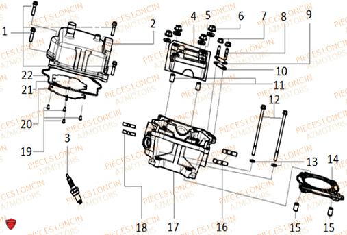 Culasse LONCIN QUAD LONCIN XWOLF 300 Euro5