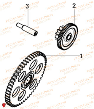 Pignon Demarreur LONCIN QUAD LONCIN XWOLF 300 Euro5