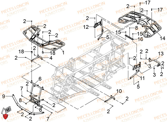 Armature LONCIN QUAD LONCIN XWOLF 550L Euro5