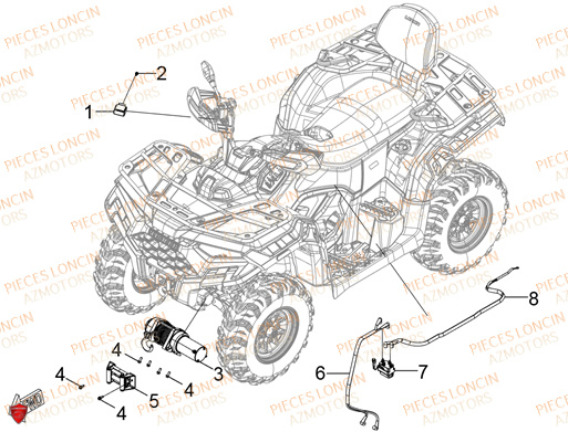 Electricite 2 LONCIN QUAD LONCIN XWOLF 550L Euro5