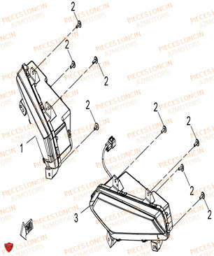 Optique Avant LONCIN QUAD LONCIN XWOLF 550L Euro5