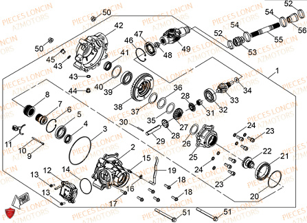 Transmission Avant LONCIN QUAD LONCIN XWOLF 550L Euro5