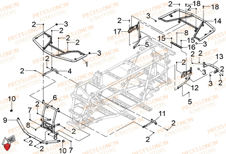 Armature LONCIN QUAD LONCIN XWOLF 700L Euro5