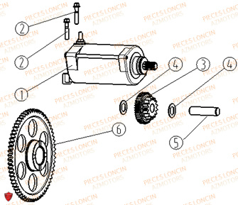 Demarreur LONCIN QUAD LONCIN XWOLF 700L Euro5