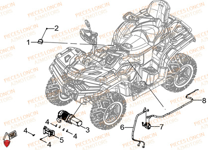 Electrique 2 LONCIN QUAD LONCIN XWOLF 700L Euro5