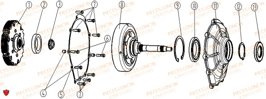 Embrayage LONCIN QUAD LONCIN XWOLF 700L Euro5