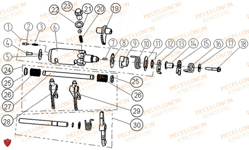 Mecanisme De Transmission LONCIN QUAD LONCIN XWOLF 700L Euro5