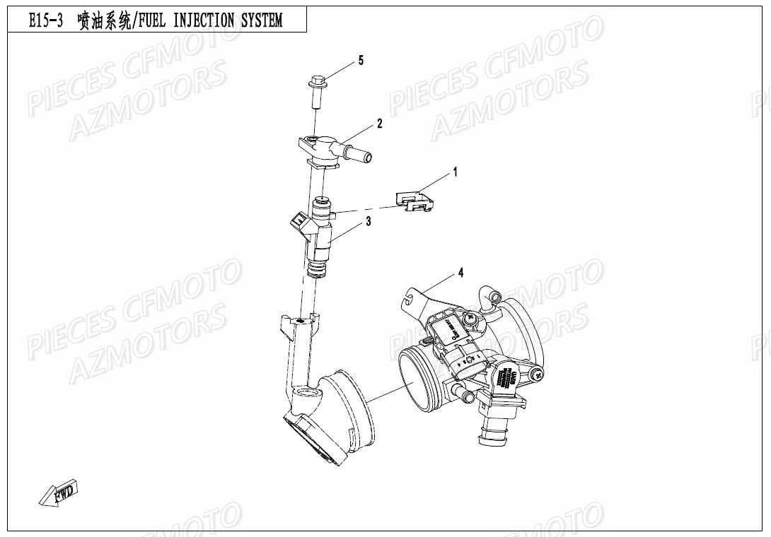 Pompe Injection CFMOTO Pièces Origine CFMOTO ZFORCE 550 EX -T1 (2020)